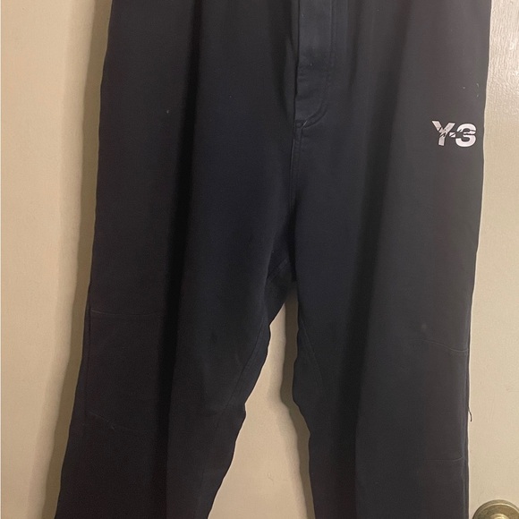Y-3 Adidas Yohji Yamamoto Cropped Tapered Sweatpants Men's Small - Picture 13 of 16